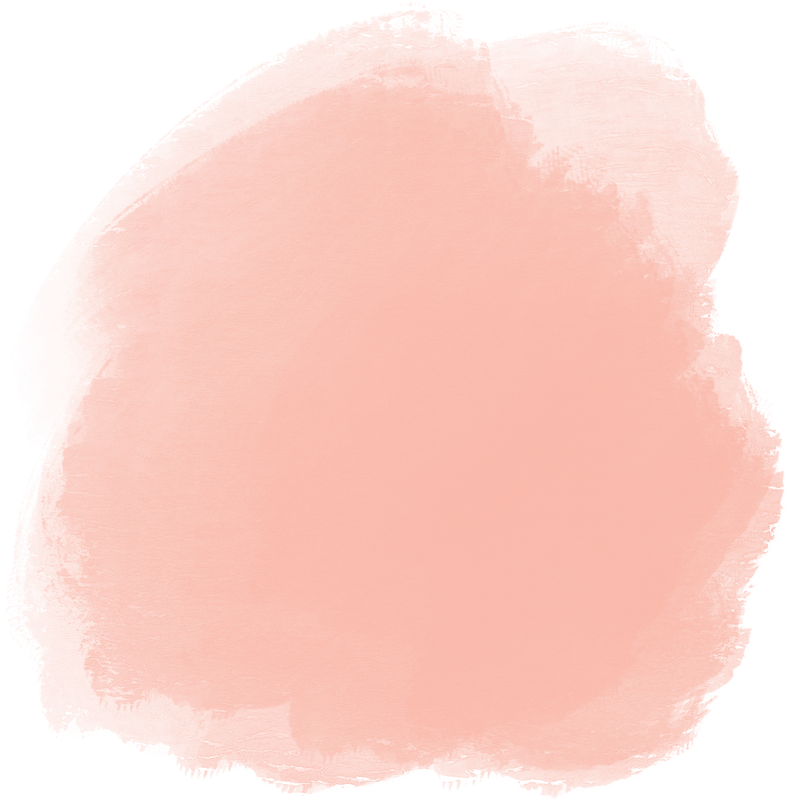 Peach color gouache spot